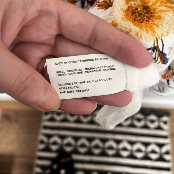 Altar’d State Floral Boho Baby Doll Lined Mini Dress With Pockets Size S - Picture 9 of 9